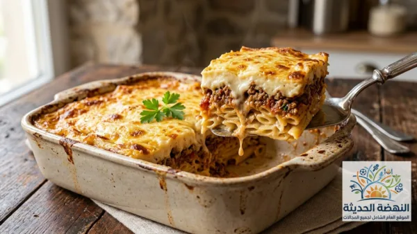 طريقة المكرونة البشاميل الأصلية بخطوات سهلة وقوام كريمي مثالي